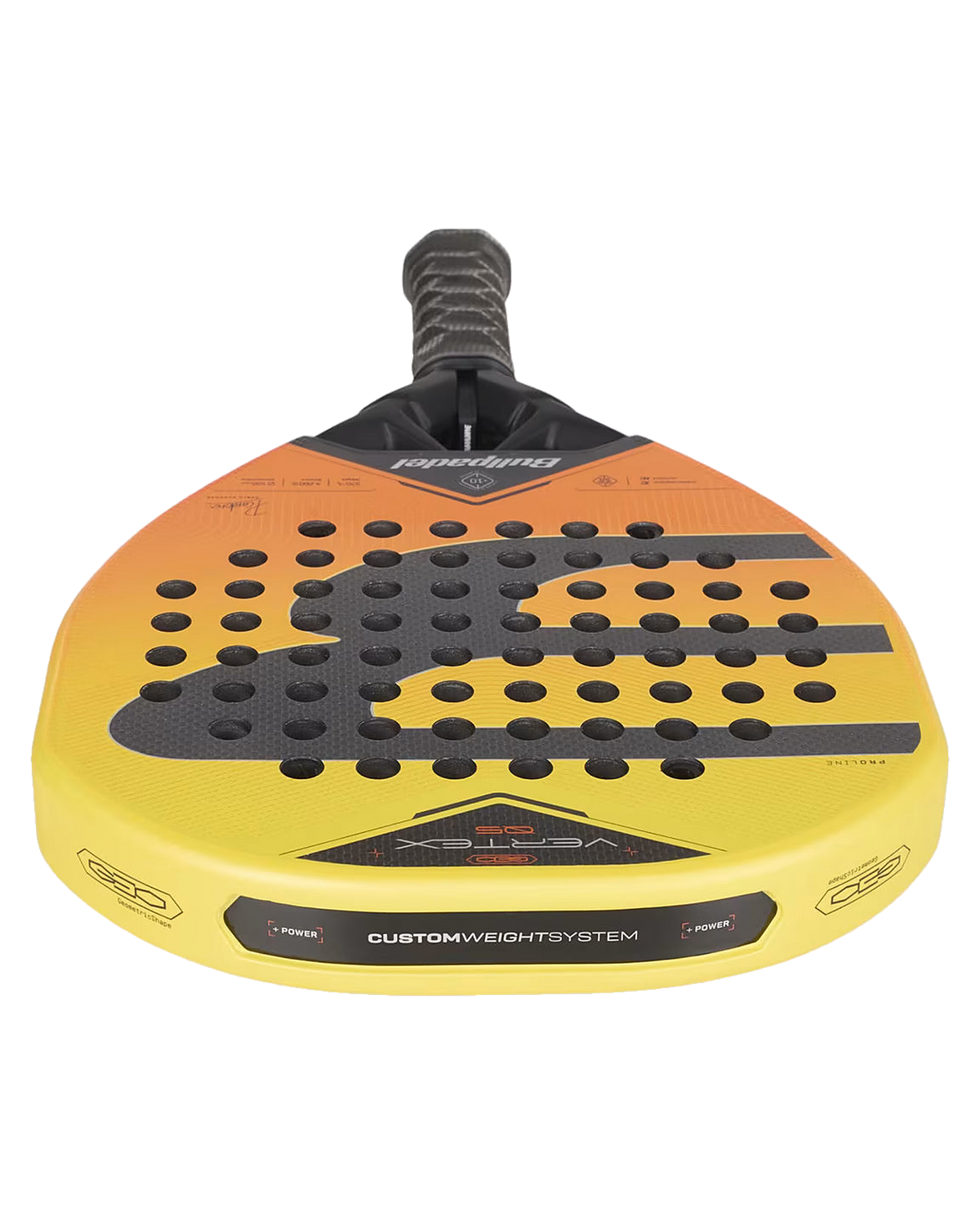 Padelová raketa Bullpadel Vertex 05 Geo 2027, pohľad zhora