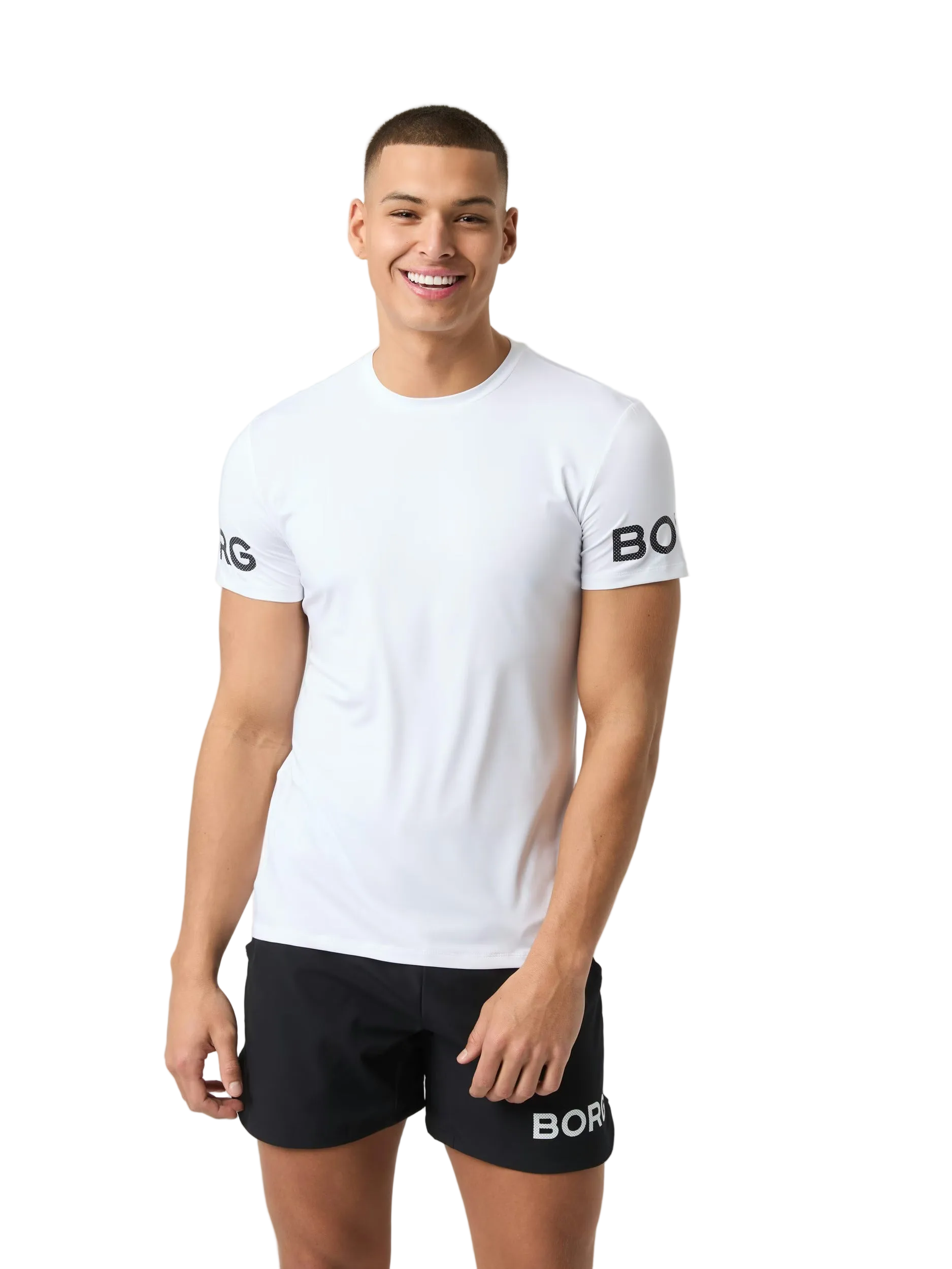 PÁNSKE TRIČKO BORG ŠPORTOVÉ BRILLIANT WHITE