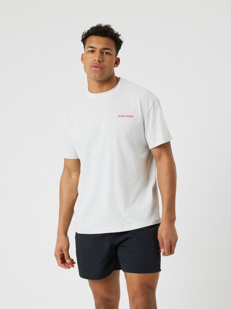 PÁNSKE TRIČKO BORG OVERSIZED ULTRA LIGHT GREY