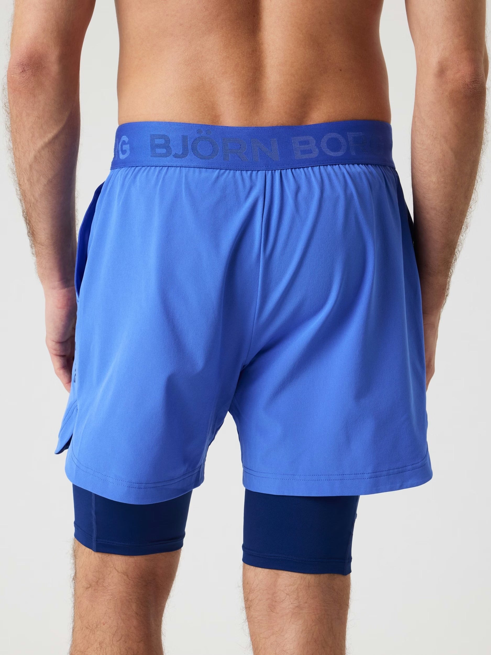 PÁNSKE ŠORTKY BORG 2 IN 1  AMPARO BLUE