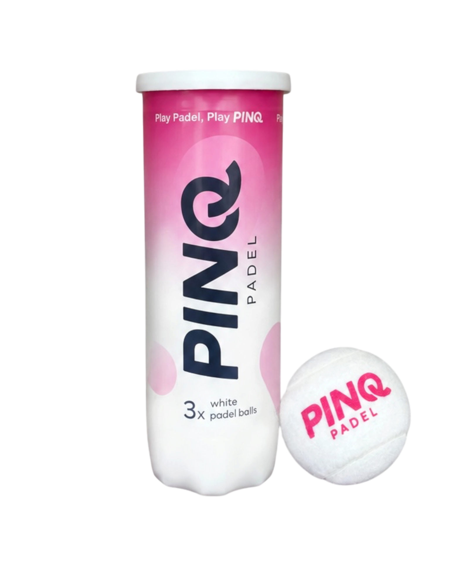 PINQ PADELOVÉ LOPTIČKY WHITE PINK