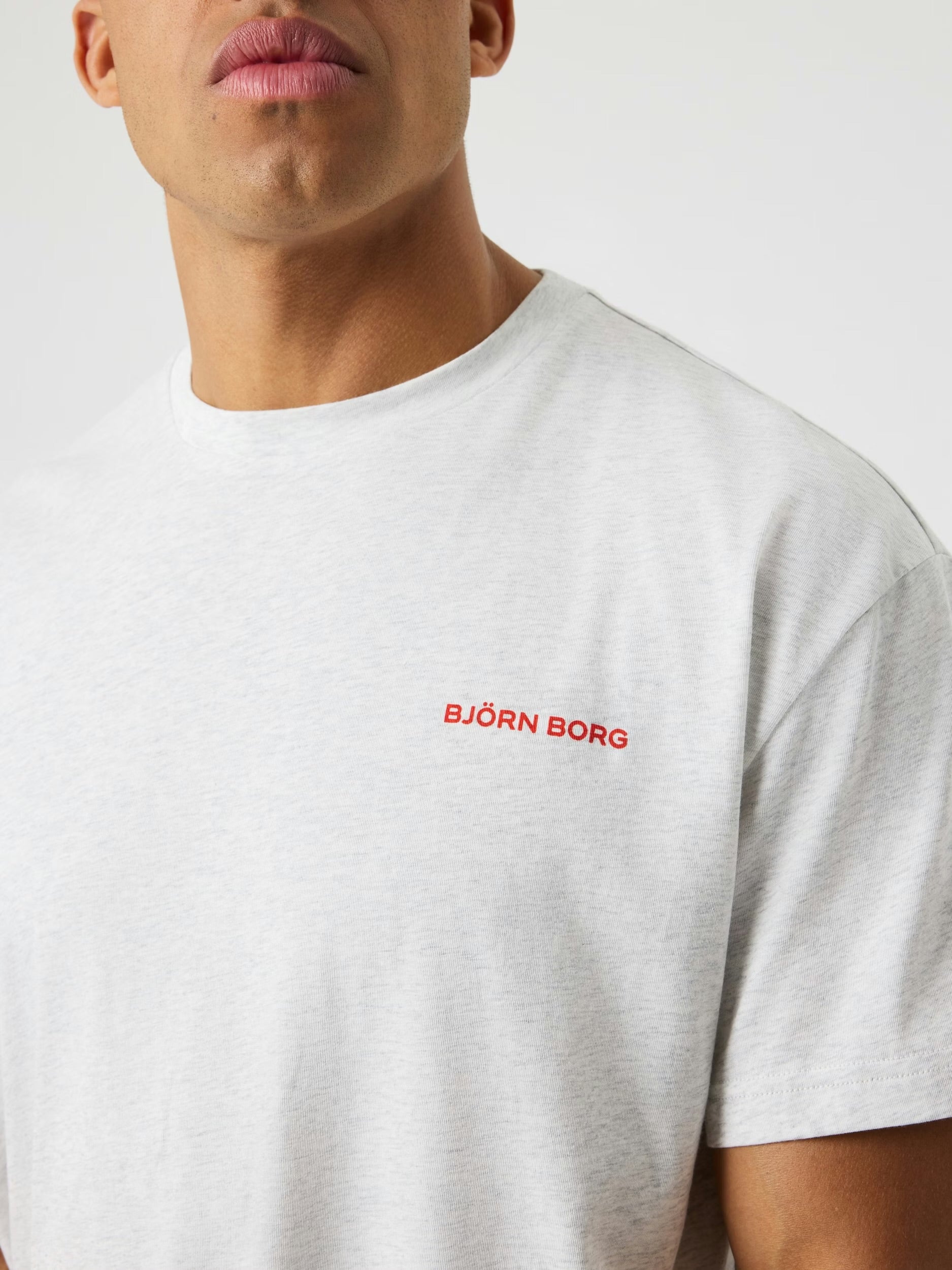 PÁNSKE TRIČKO BORG OVERSIZED ULTRA LIGHT GREY