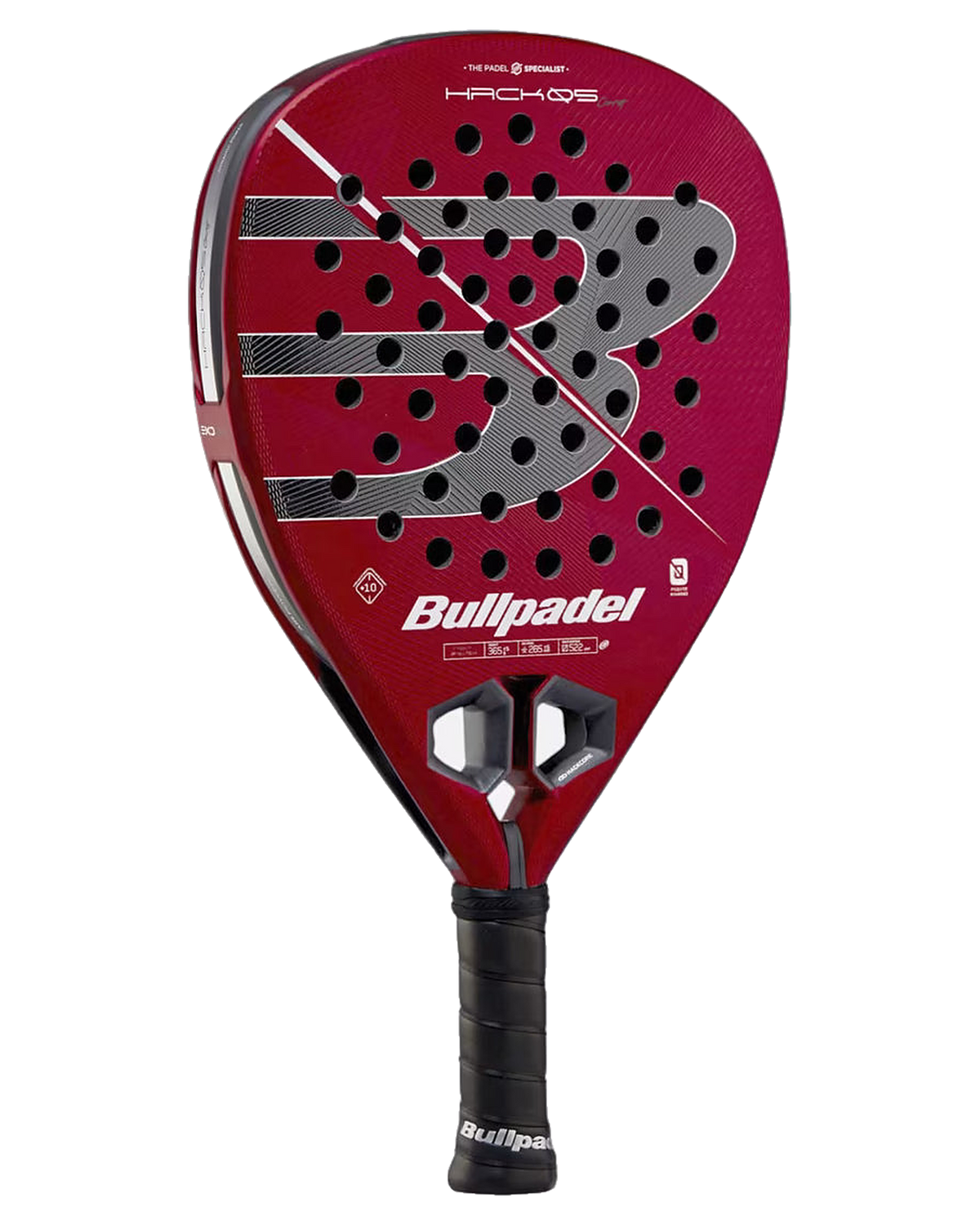 Padelová raketa Bullpadel Hack 05 Comfort 2027, pohľad z uhla