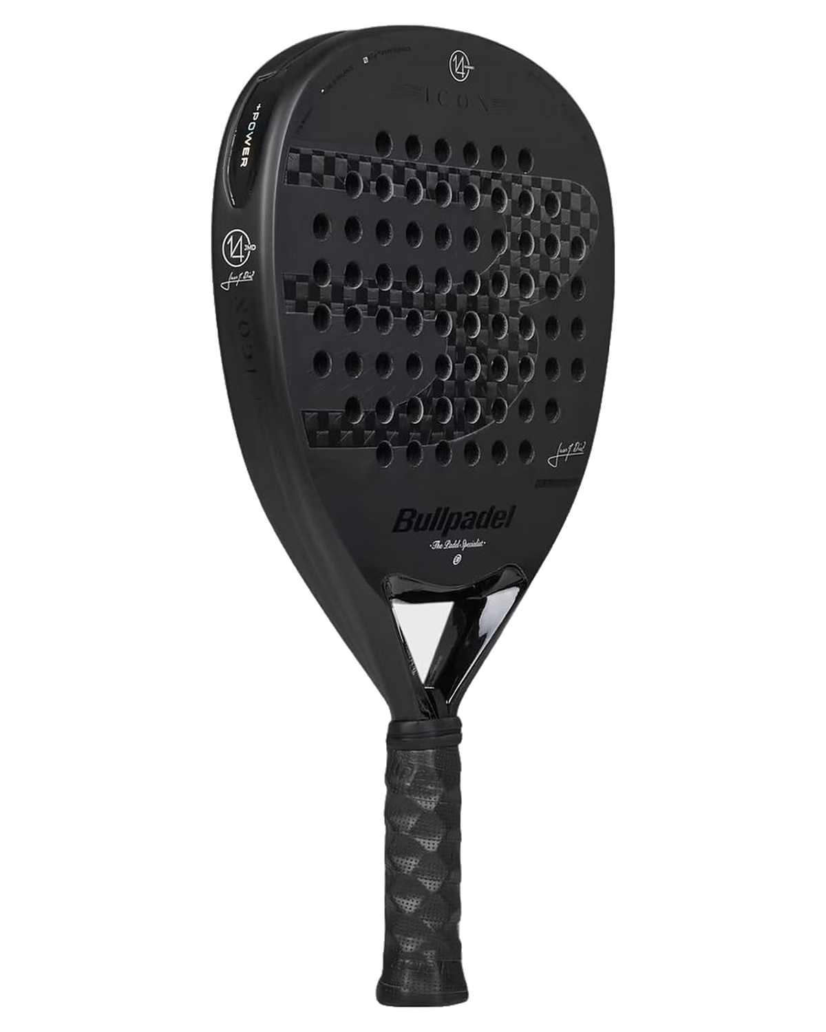Padelová raketa Bullpadel Icon 2027, pohľad z uhla