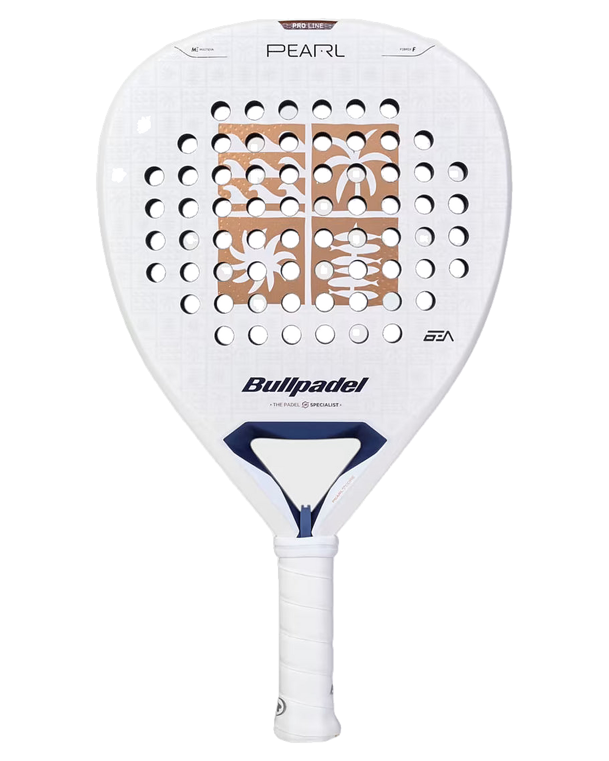 Dámska padelová raketa Bullpadel Pearl 2027, pohľad z uhla