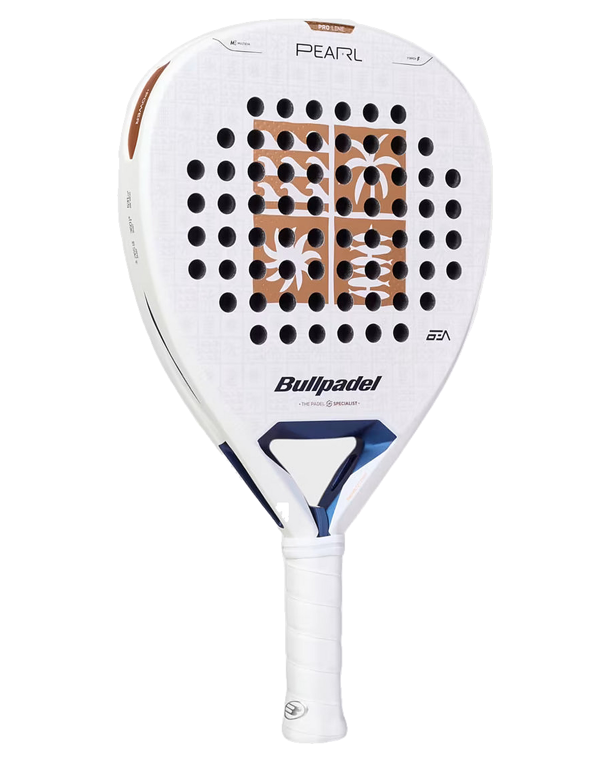 Dámska padelová raketa Bullpadel Pearl 2027, pohľad z uhla