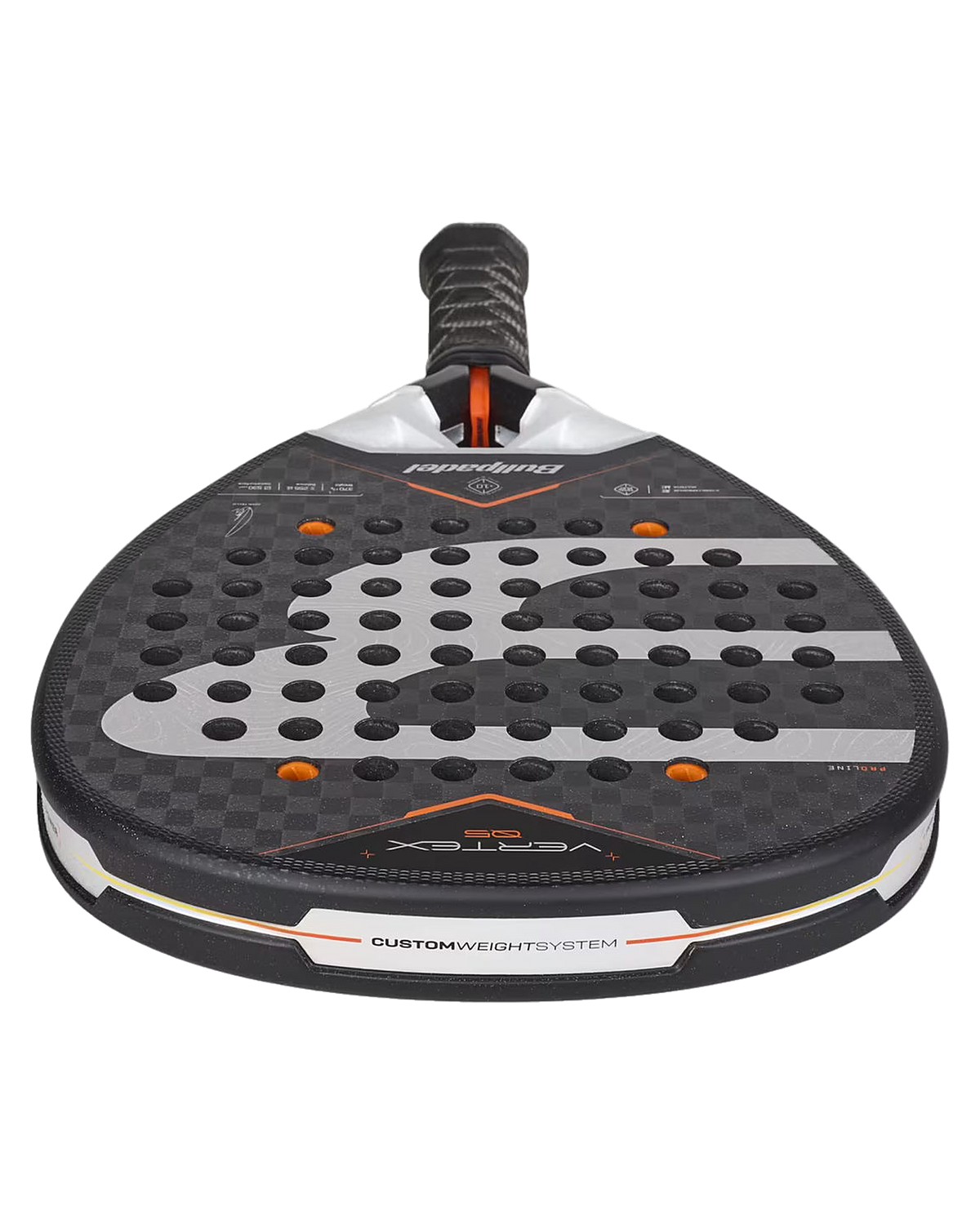 Padelová raketa Bullpadel Vertex 05 2027, pohľad zhora